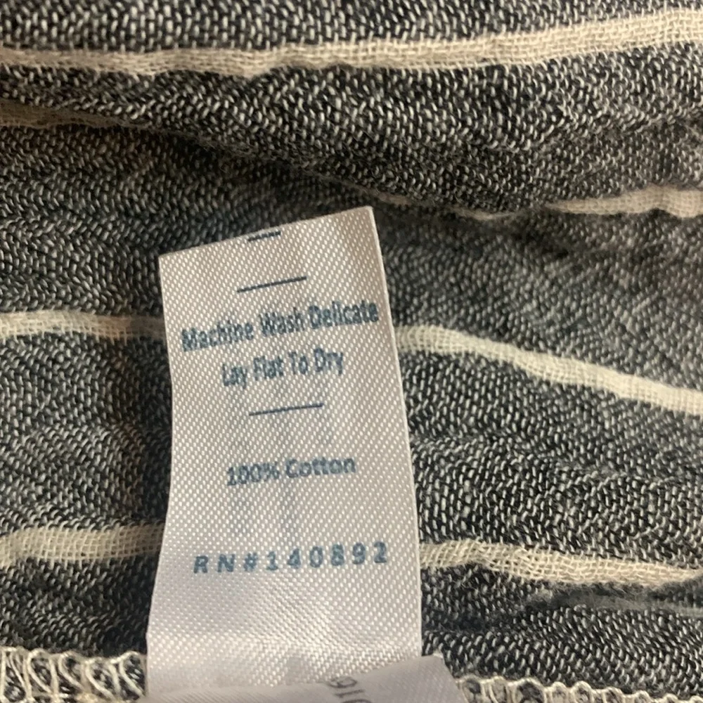 NWOT Marine Layer Corinne Maxi Dress in Black and White Stripe V-Neck Size Large - Picture 4 of 9